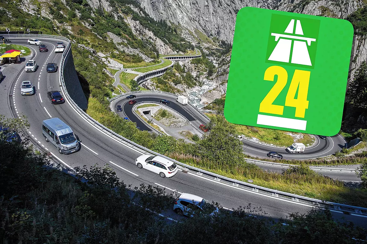 Wegweiser durch die Straßen der Schweiz